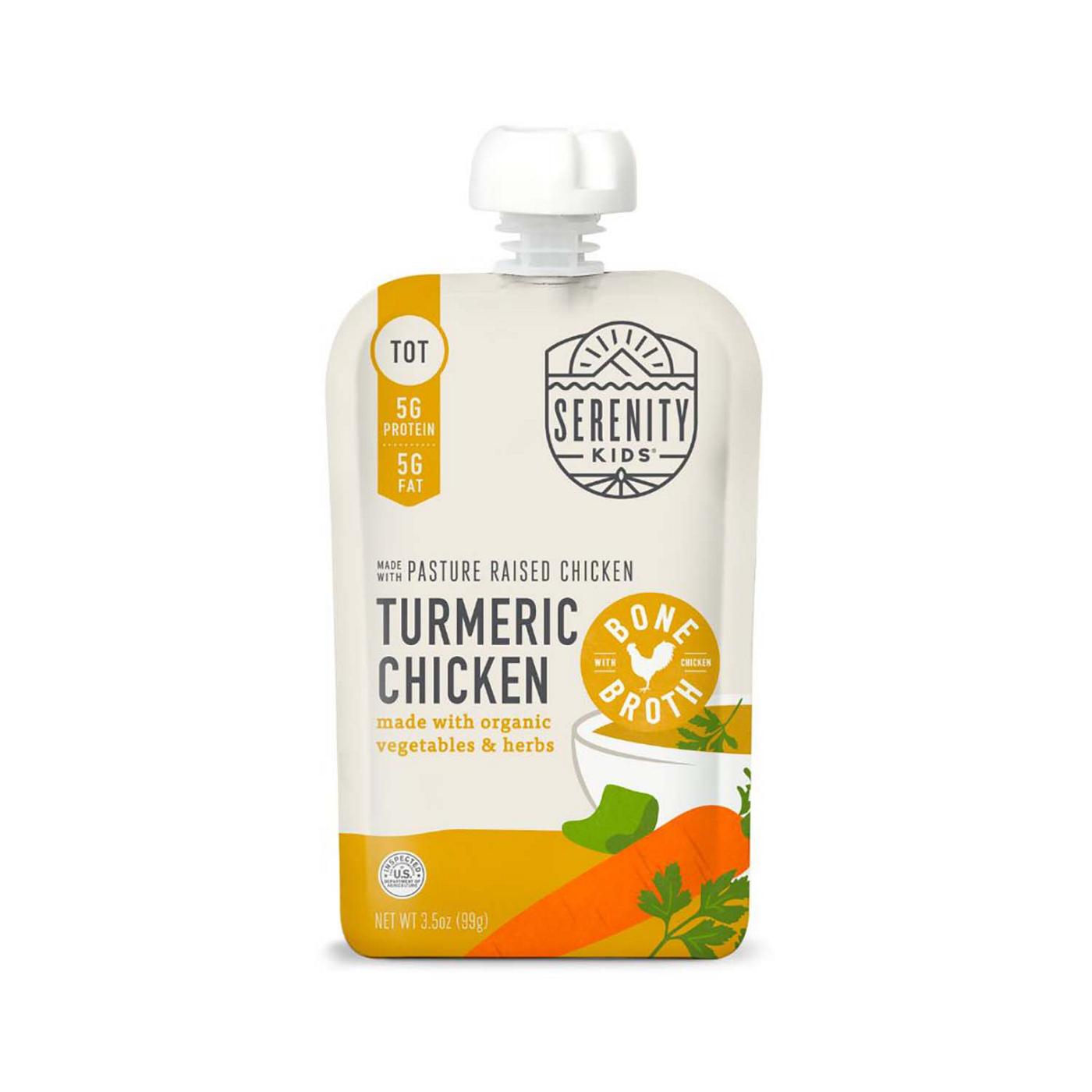 Serenity Kids Turmeric Chicken with Bone Broth Baby Food Pouch; image 1 of 4