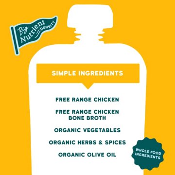 Serenity Kids Baby Food Pouch - Turmeric Chicken with Bone Broth
