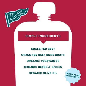 Serenity Kids Baby Food Pouch - Beef Pot Roast with Bone Broth