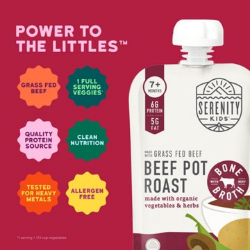Serenity Kids Baby Food Pouch - Beef Pot Roast with Bone Broth
