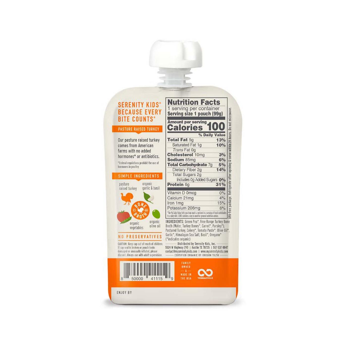 Serenity Kids Turkey Bolognese with Bone Broth Baby Food Pouch; image 3 of 4