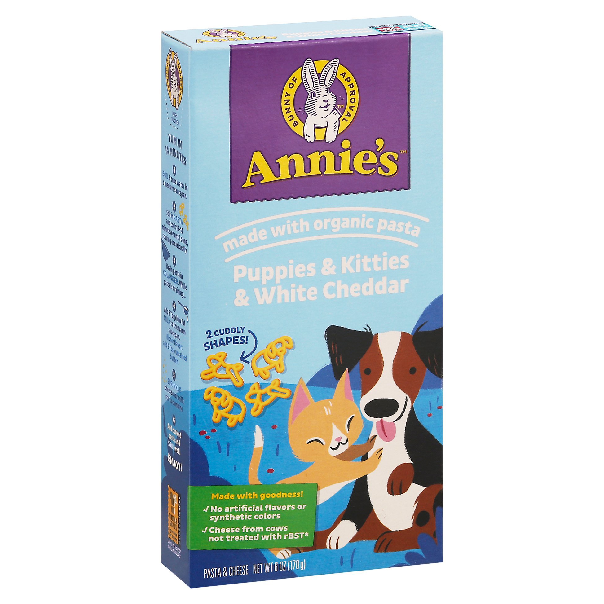 Annie's Puppies & Kitties & White Cheddar Macaroni & Cheese Shop