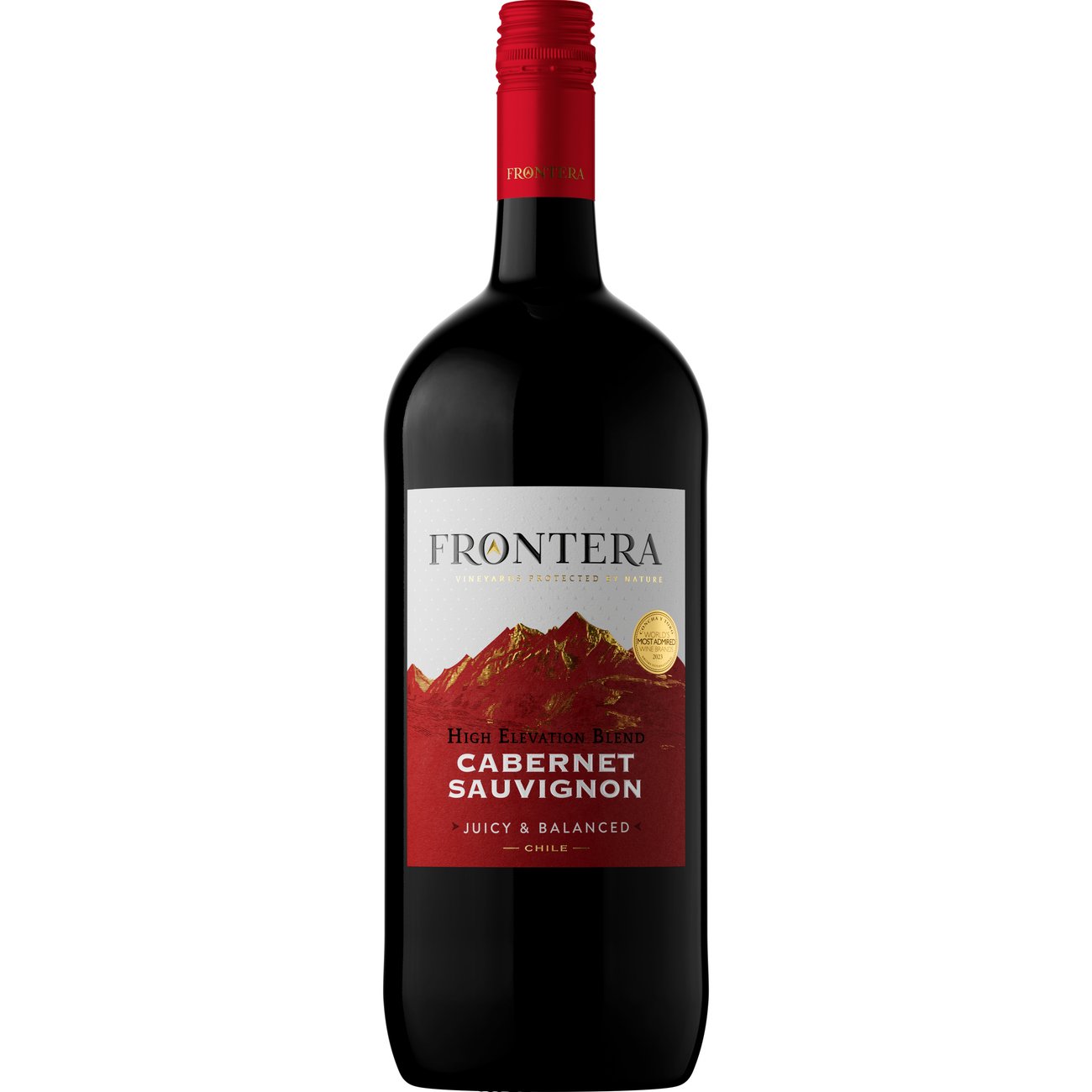 Frontera High Elevation Blend Cabernet Sauvignon Chile Red Wine, 1.5 L