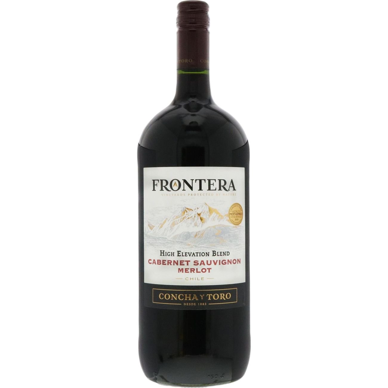 Frontera High Elevation Blend Cabernet Sauvignon Merlot Chile Red Wine, 1.5 L