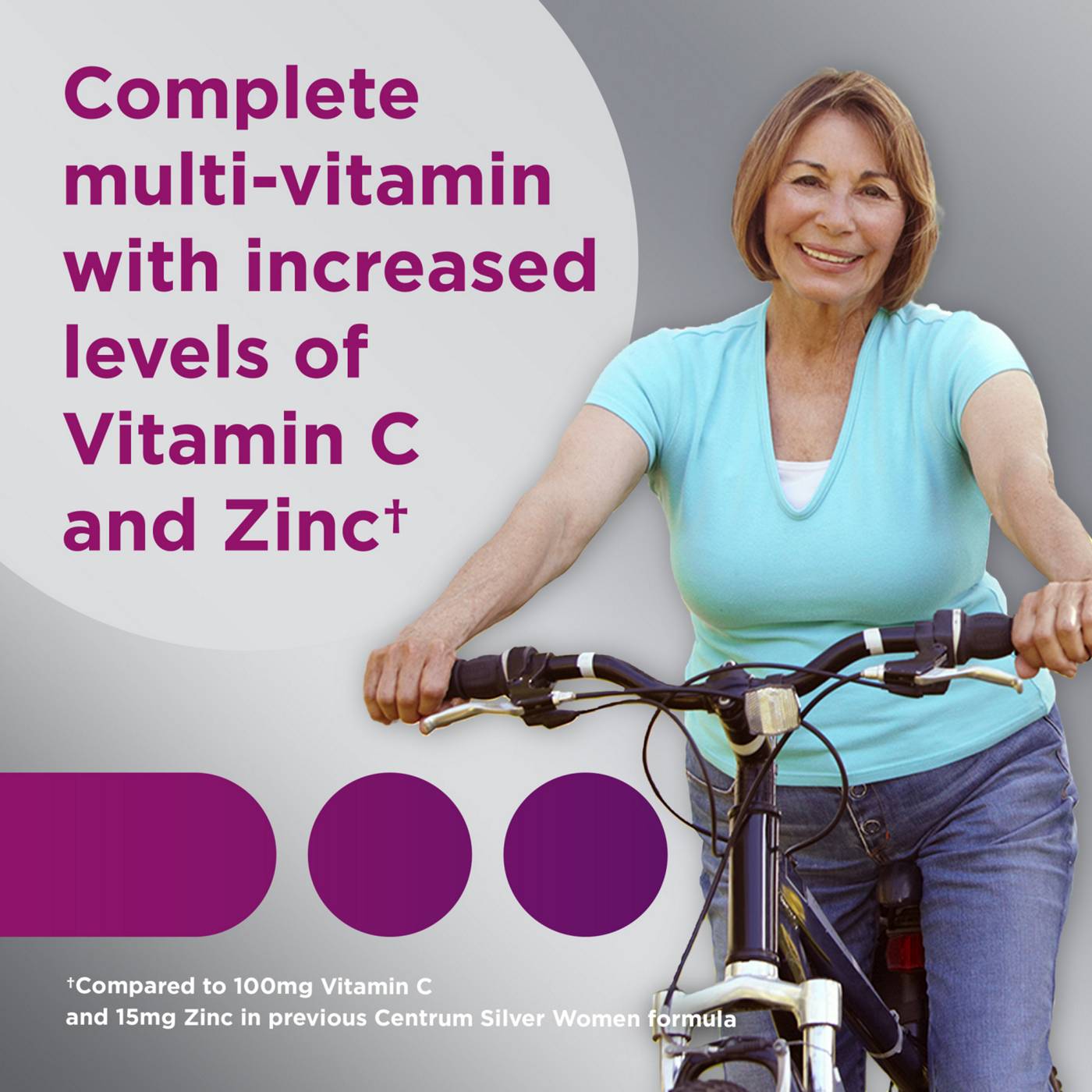 Centrum Silver 50+ Women's Multivitamin/Multimineral Supplement Tablets ...