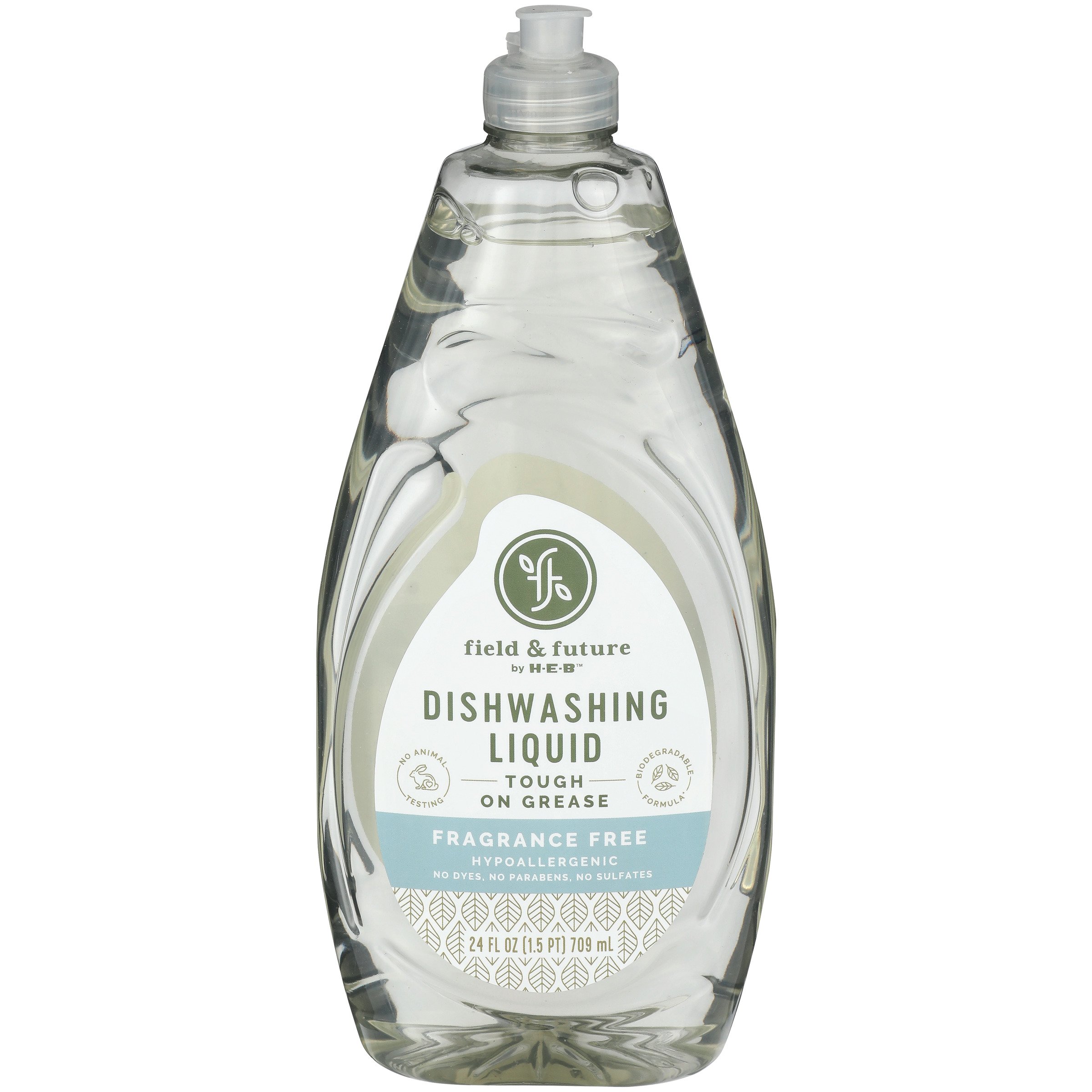 Field & Future by H-E-B Dishwashing Liquid - Fragrance Free, 24 oz