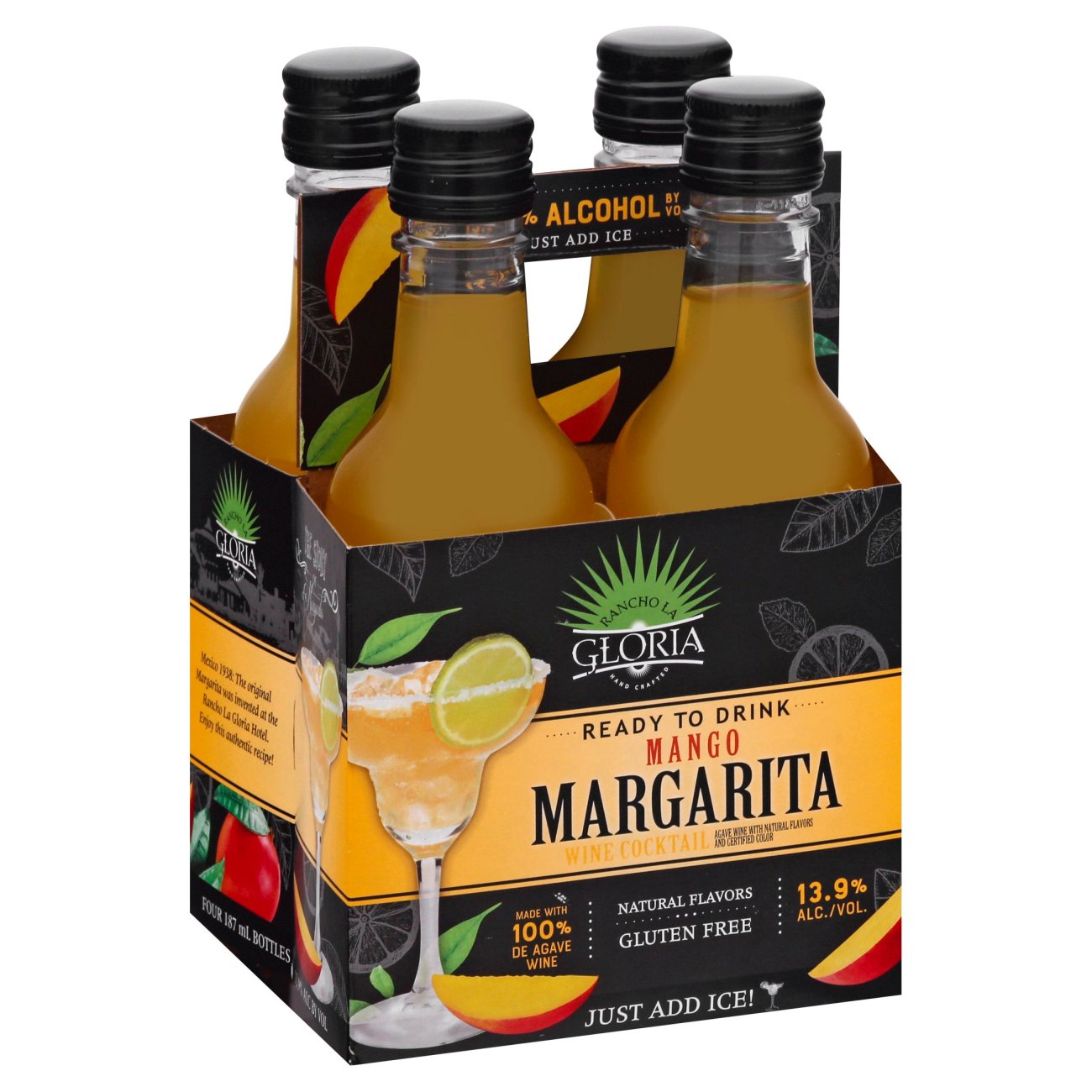 Rancho La Gloria Mango Margarita 187 mL Bottles Shop Wine at HEB