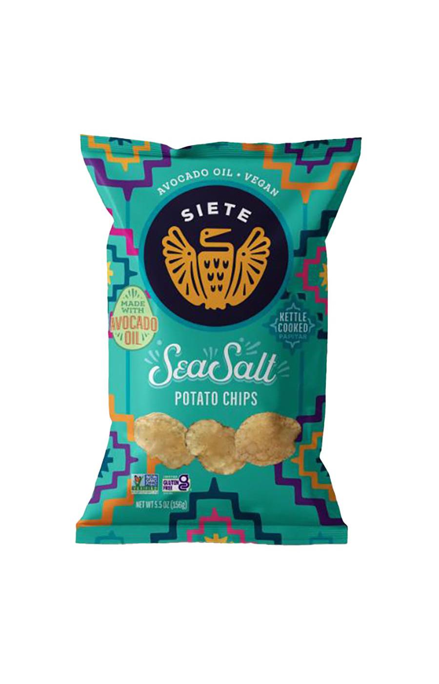 Siete Sea Salt Kettle Cooked Potato Chips; image 1 of 2