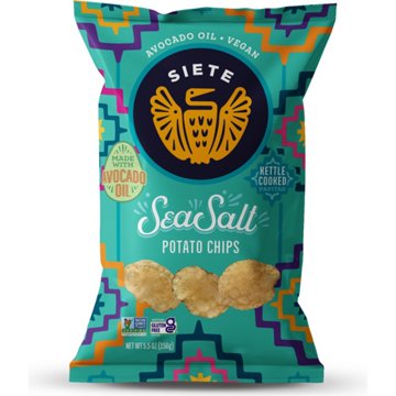 Siete Sea Salt Kettle Cooked Potato Chips, 5.5 oz