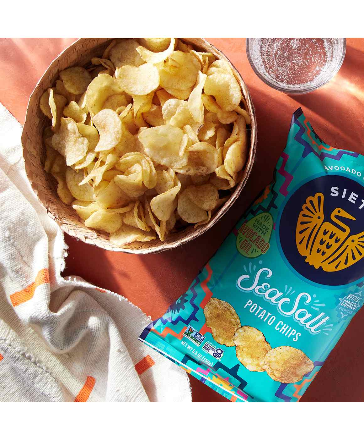 Siete Sea Salt Kettle Cooked Potato Chips; image 4 of 6