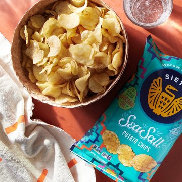 Siete Sea Salt Kettle Cooked Potato Chips, 5.5 oz