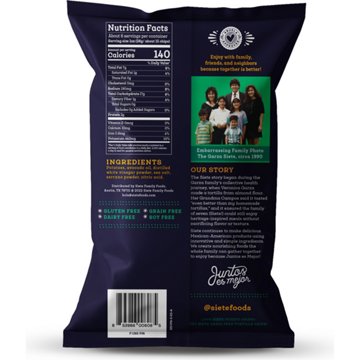 Siete Sea Salt & Vinegar Kettle Cooked Potato Chips, 5.5 oz