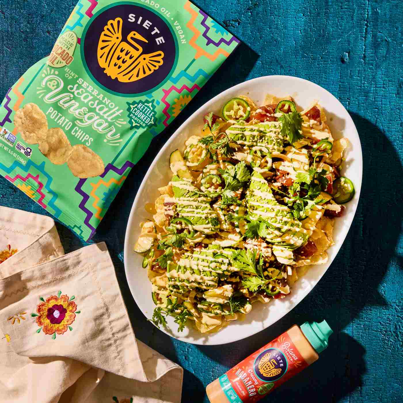 Siete Sea Salt & Vinegar Kettle Cooked Potato Chips; image 5 of 5