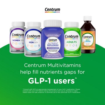 Centrum Multivitamin for Women, Multivitamin/Multimineral Supplement with Iron, Vitamin D3, B Vitamins and Antioxidant Vitamins C and E, Gluten Free, Non-GMO Ingredients