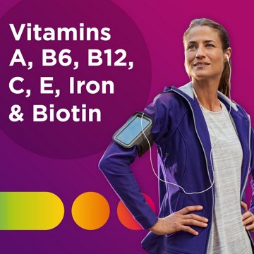 Centrum Multivitamin for Women, Multivitamin/Multimineral Supplement with Iron, Vitamin D3, B Vitamins and Antioxidant Vitamins C and E, Gluten Free, Non-GMO Ingredients