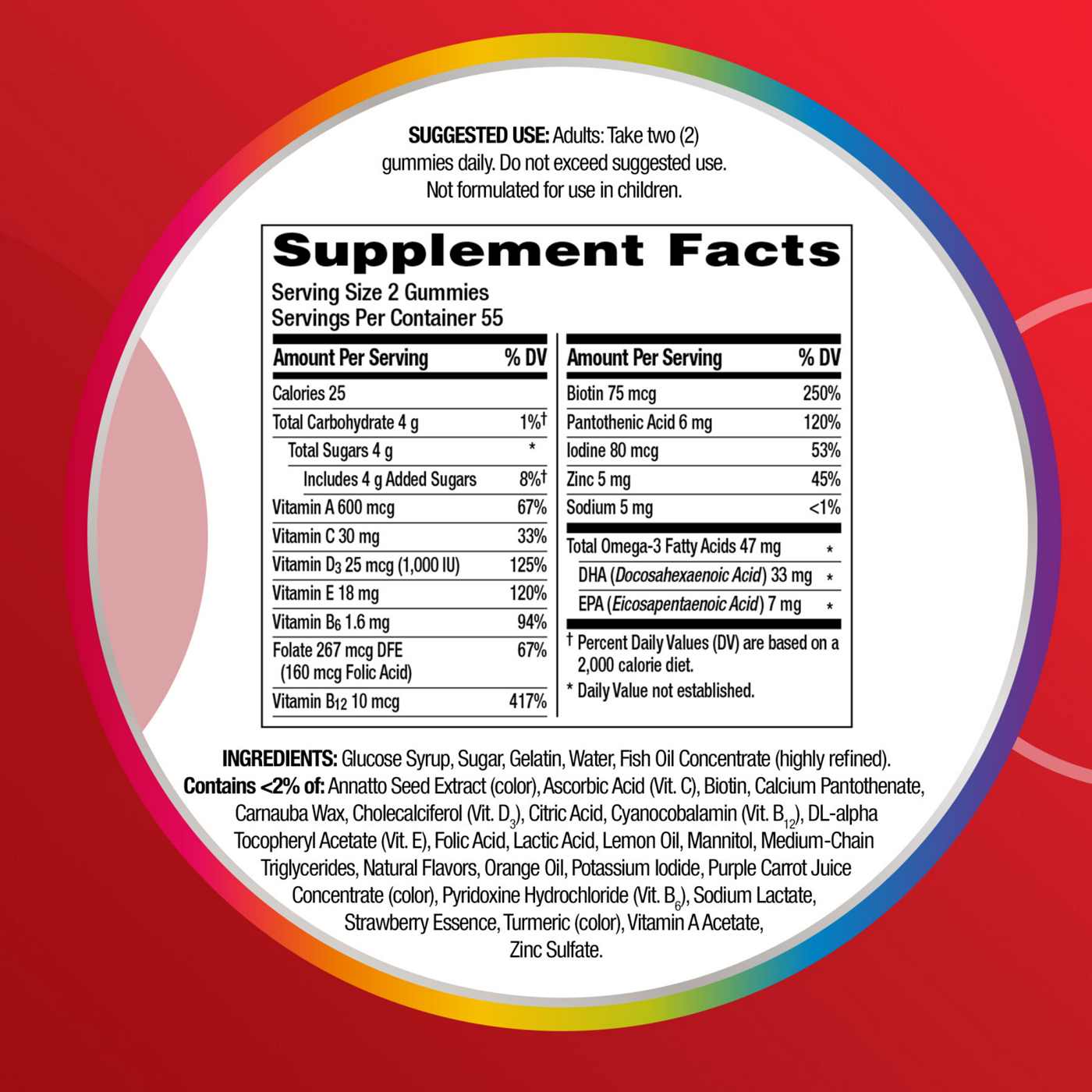 Centrum Dual Action Multi + Omega-3 Gummies; image 3 of 8