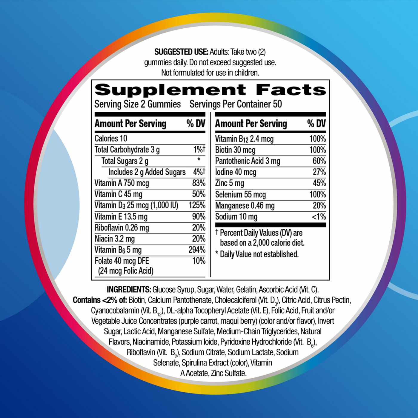 Centrum Multigummies Gummy Multivitamin For Men; image 5 of 8