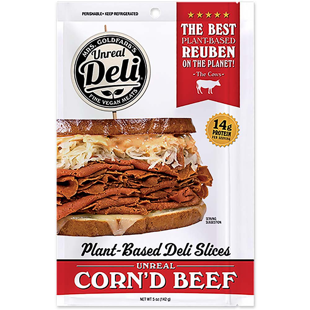 Unreal Deli 100 Plant Based Corn'd Beef Shop Tofu & meat