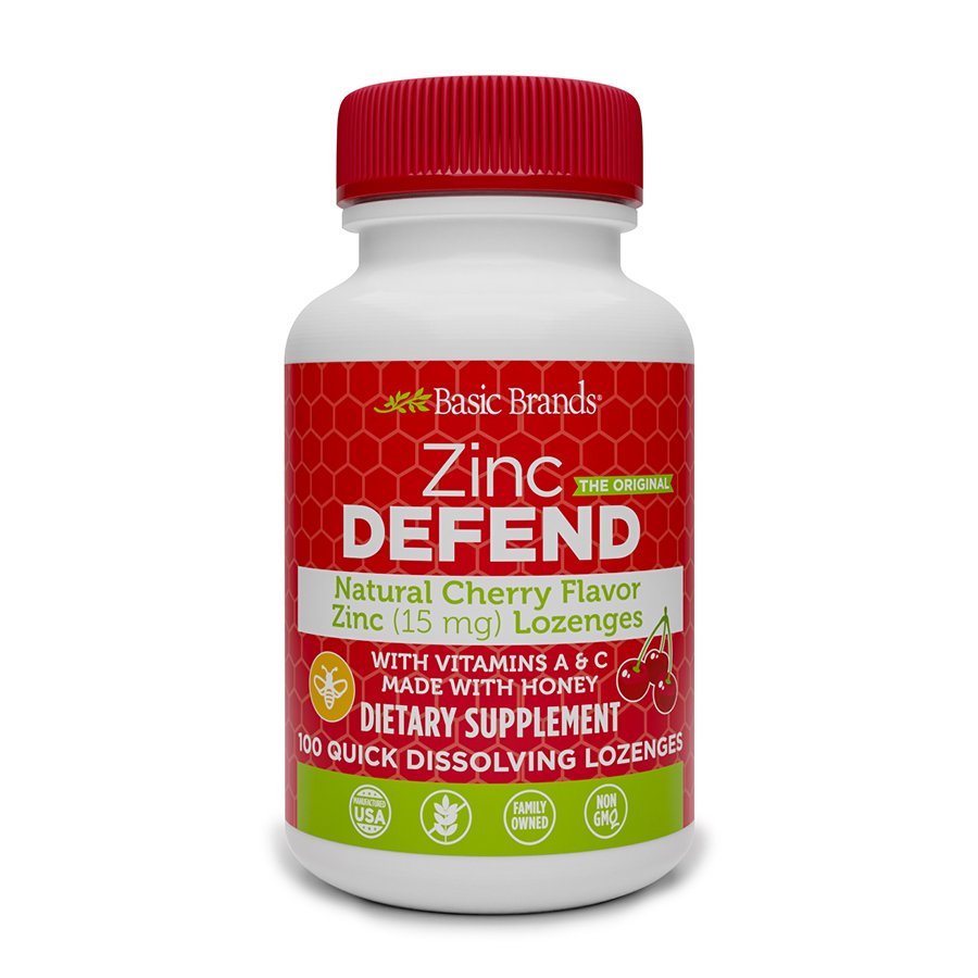 Basic Brands Zinc Defend Cherry Lozenges Shop Minerals at HEB