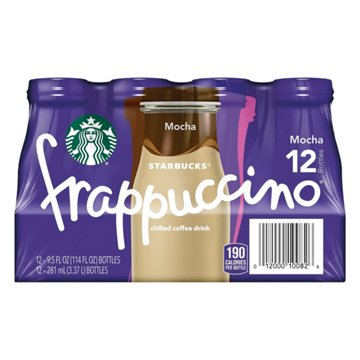 Starbucks Mocha Frappuccino Coffee Drink 12 pk Bottles