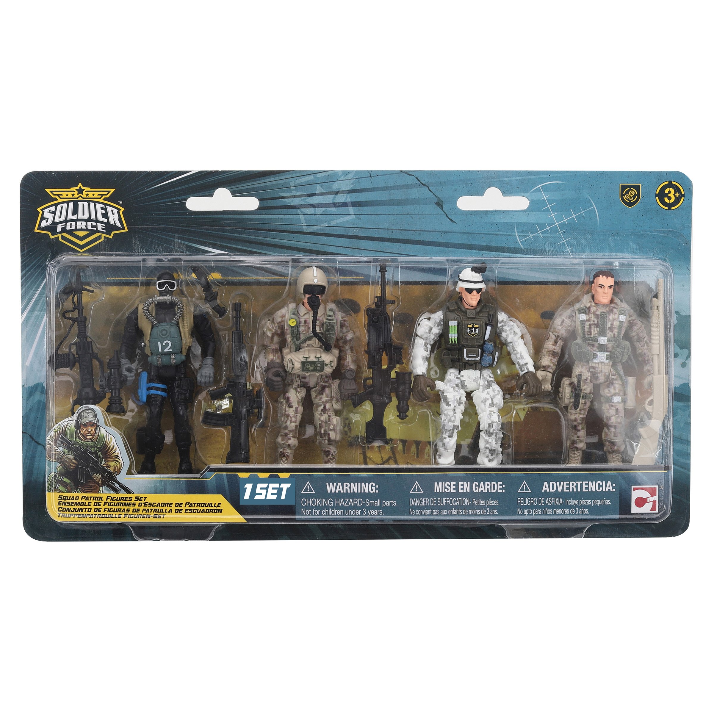 Set de jouets Soldier Force Team Patrol Figure Set