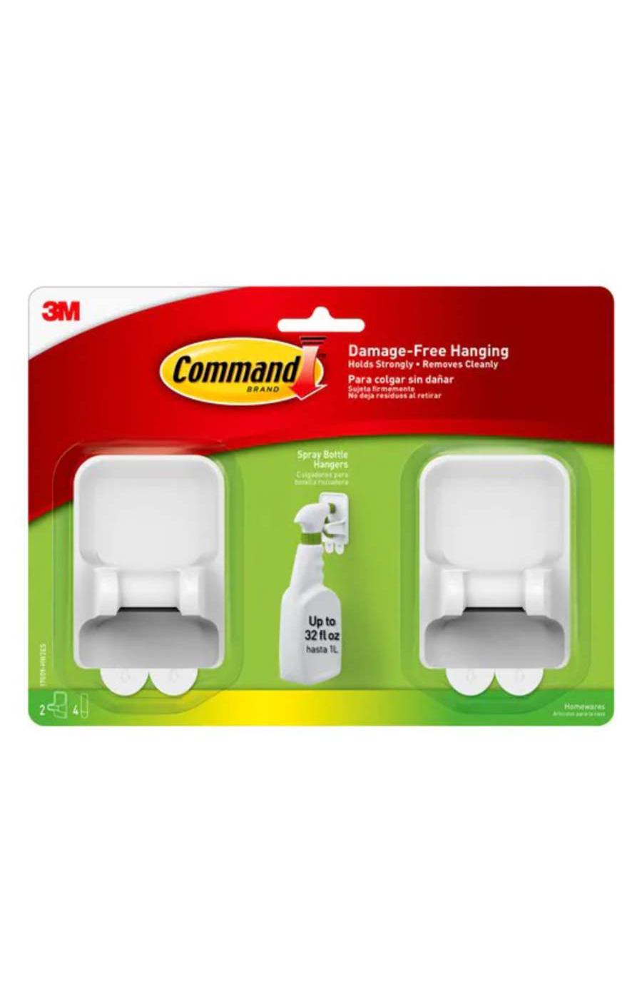 Command White Spray Bottle Hangers; image 1 of 2