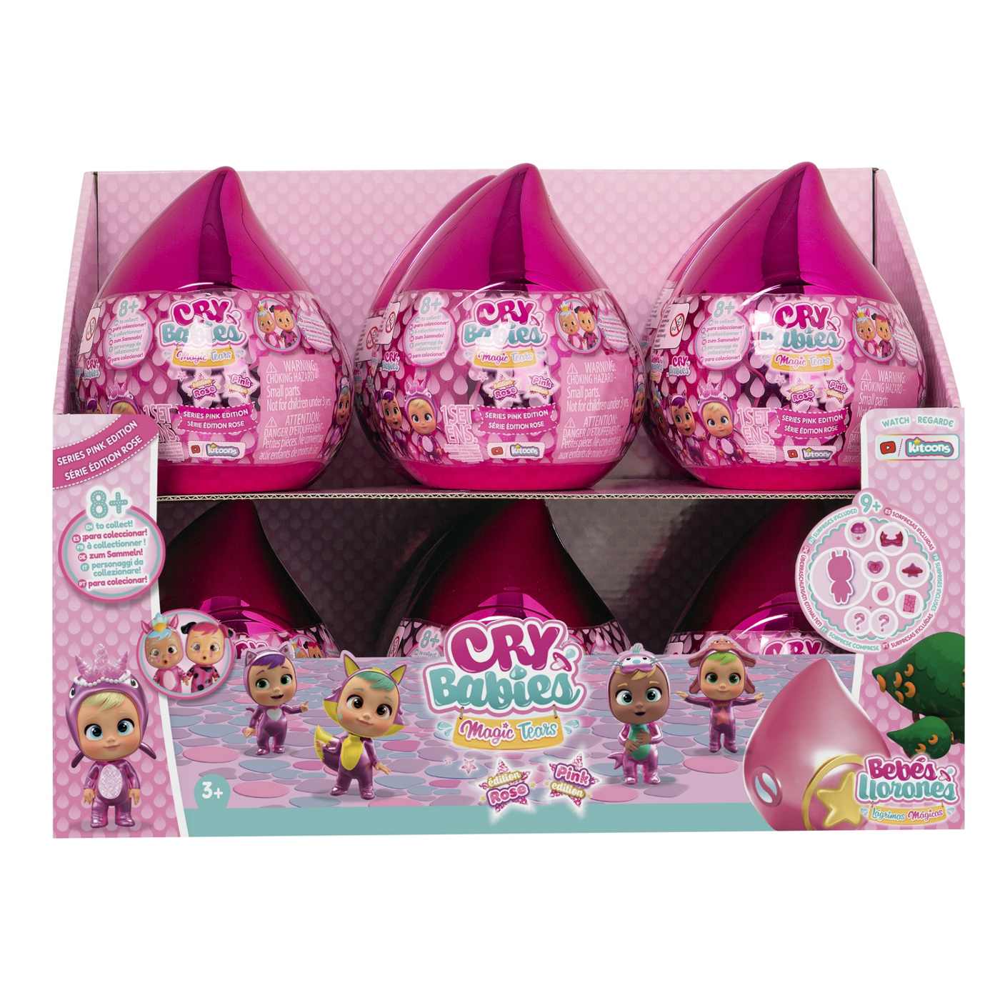 Cry Babies Magic Tears Pink Edition Mystery Doll; image 3 of 4