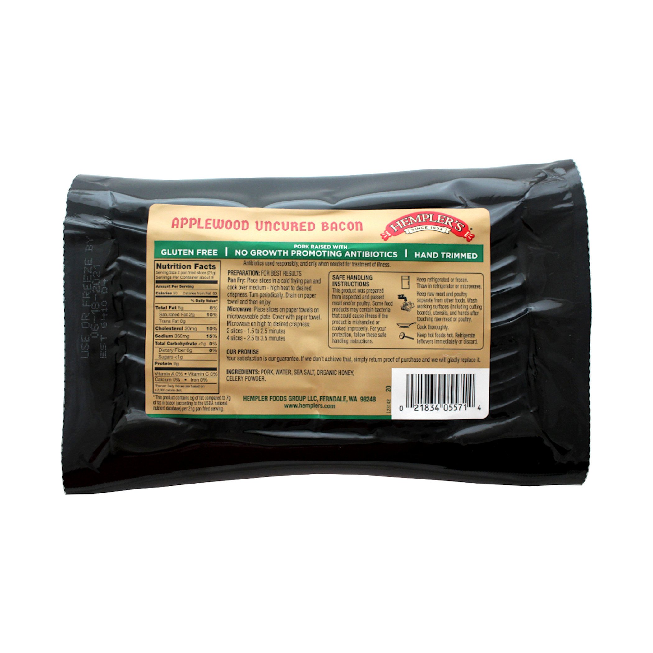 Hempler's Uncured Applewood Smoked Center Cut Bacon - Shop Bacon At H-E-B