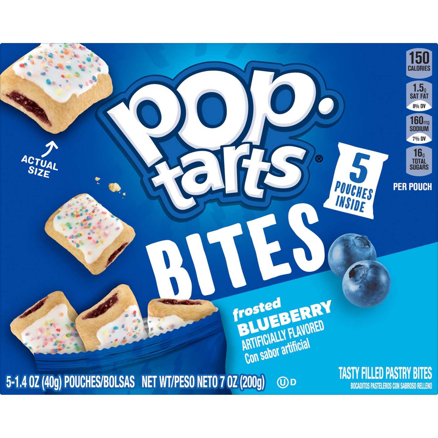 Pop-Tarts Frosted Blueberry Baked Pastry Bites, 7 oz; image 5 of 5