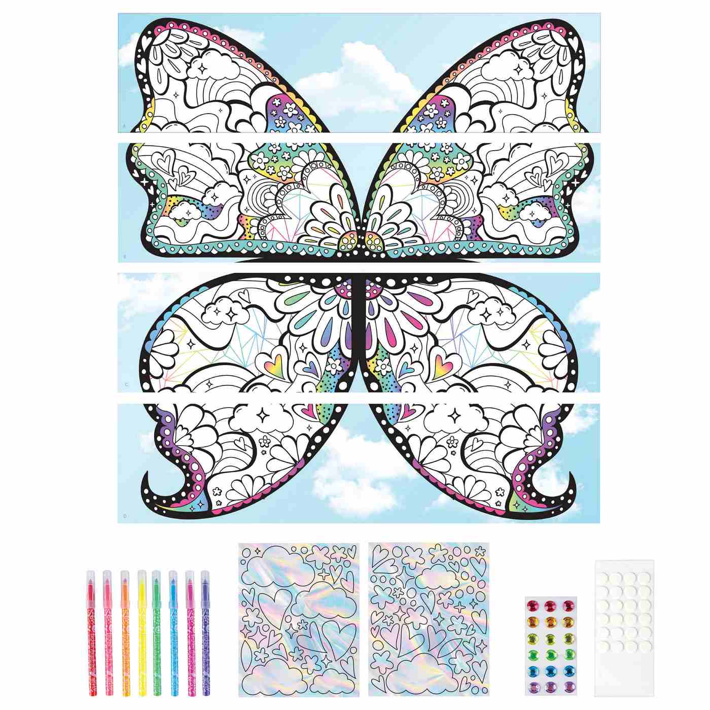 Fashion Angels DIY Butterfly Mural Design Kit; image 5 of 6