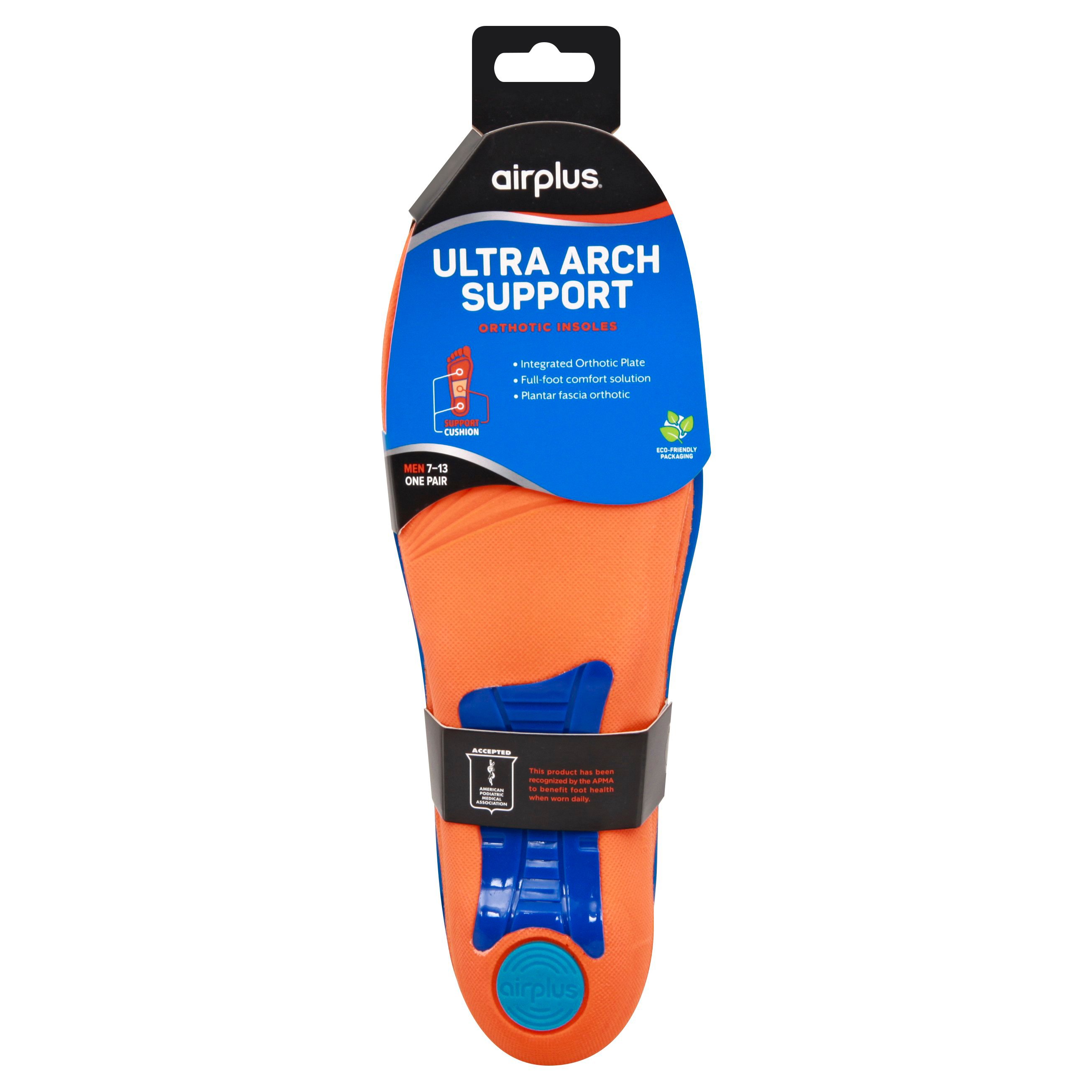 Airplus Men's Ultra Arch Support Orthotic Insoles Shop Foot Care at HEB