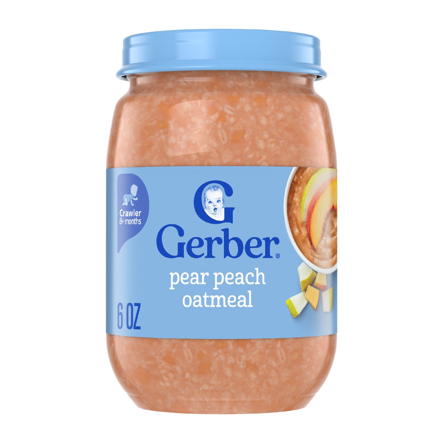 Gerber Natural for Baby Grain & Grow 3rd Foods - Pear Peach & Oatmeal ...