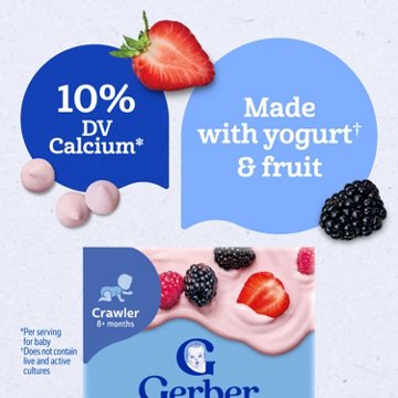 Gerber Yogurt Melts Variety Pack - Strawberry & Mixed Berries