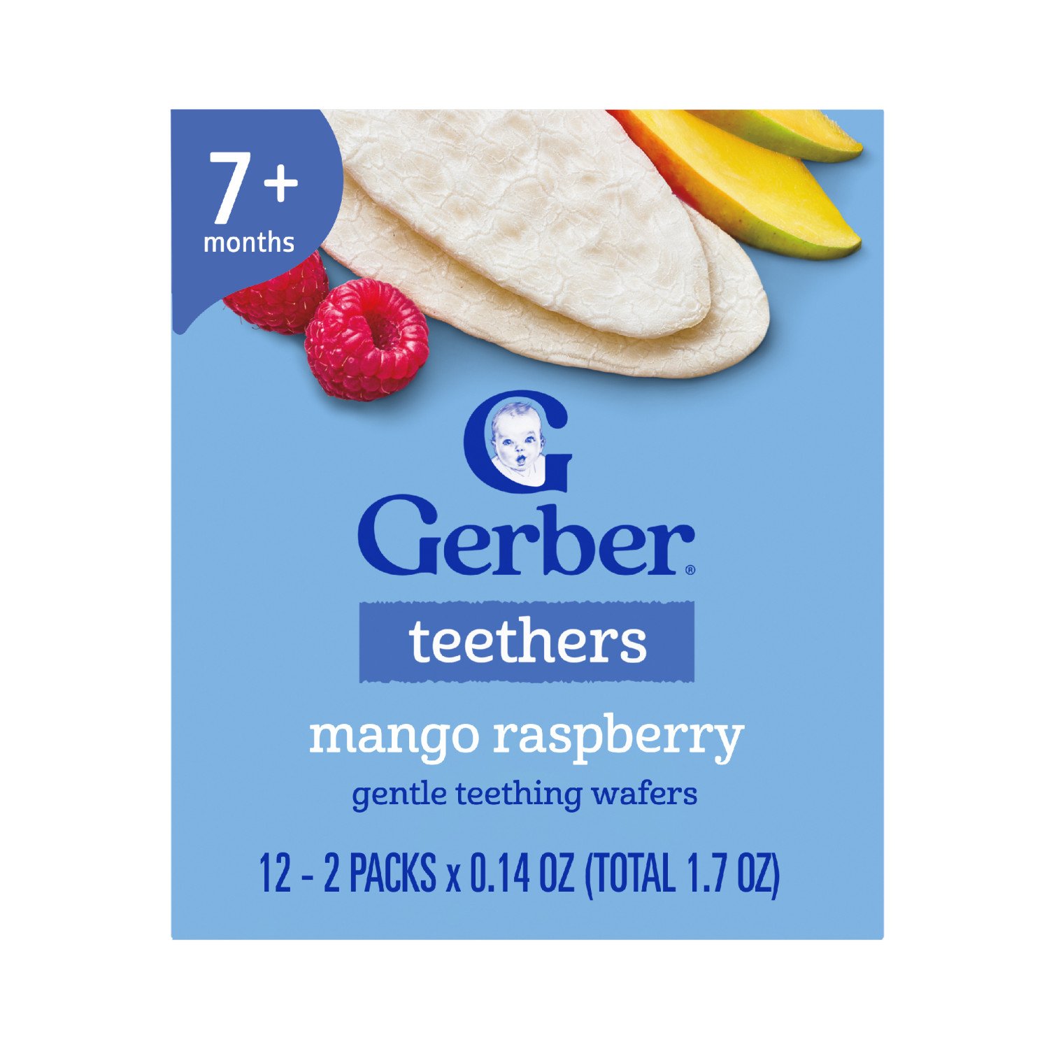 Gerber Snacks for Baby Teethers Mango Raspberry - Shop Food & Formula