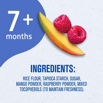 Gerber Snacks for Baby Teethers - Mango & Raspberry, 12 pk