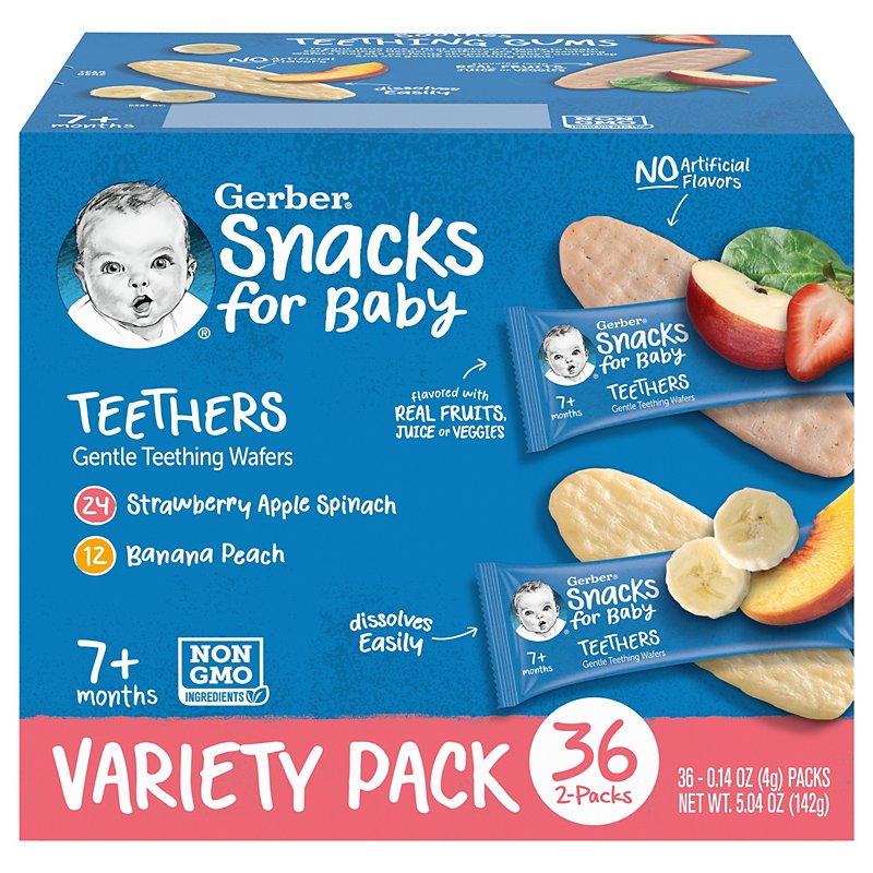 Gerber Snacks for Baby Teethers Variety Pack - Shop Toddler Food at H-E-B