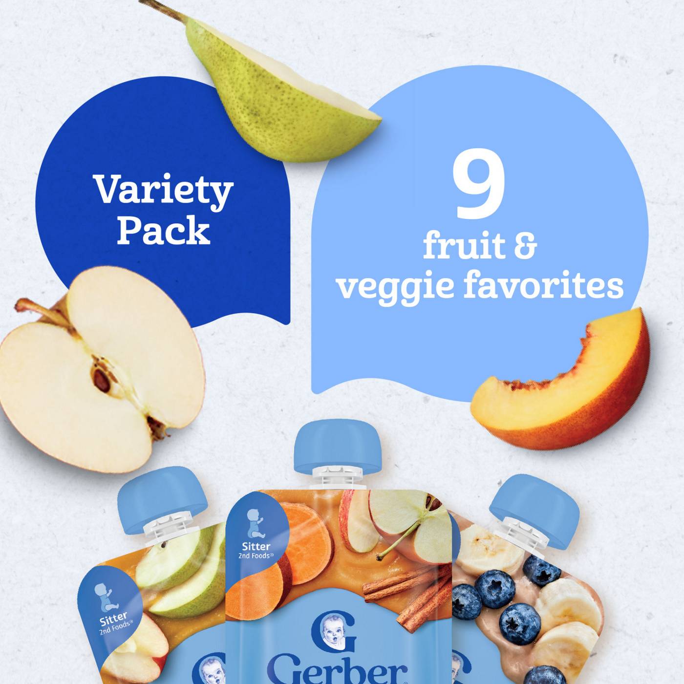 Gerber Natural for Toddler Pouches Variety Pack - Fruit & Veggie Favorites; image 5 of 8