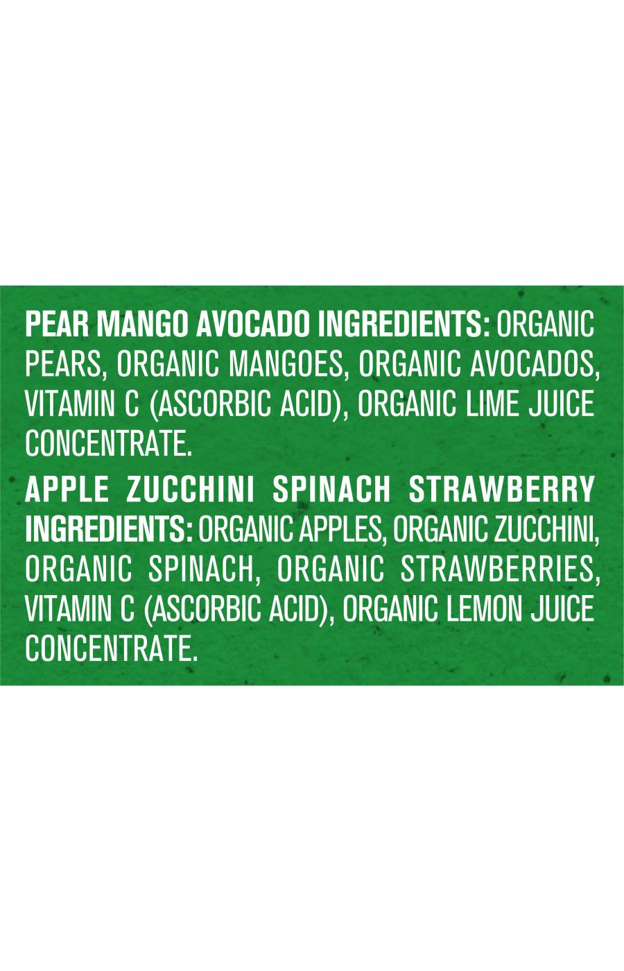 Gerber Organic for Baby Pouches Variety Pack - Fruit & Veggie Favorites; image 4 of 8