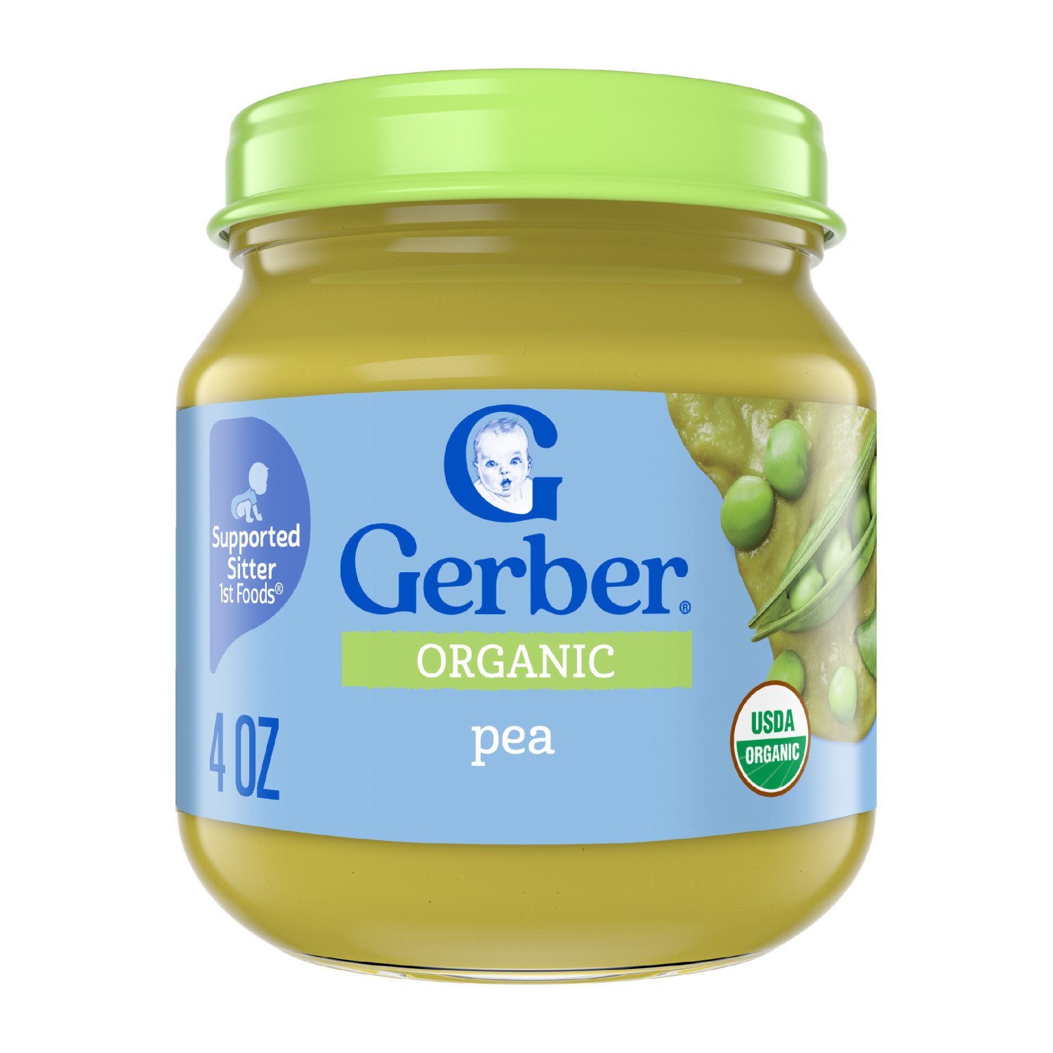 Gerber Organic for Baby 1st Foods - Pea - Shop Baby food at H-E-B