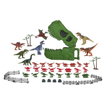 Dino Valley Dino Skull Shape Bucket Playset, 45 pc