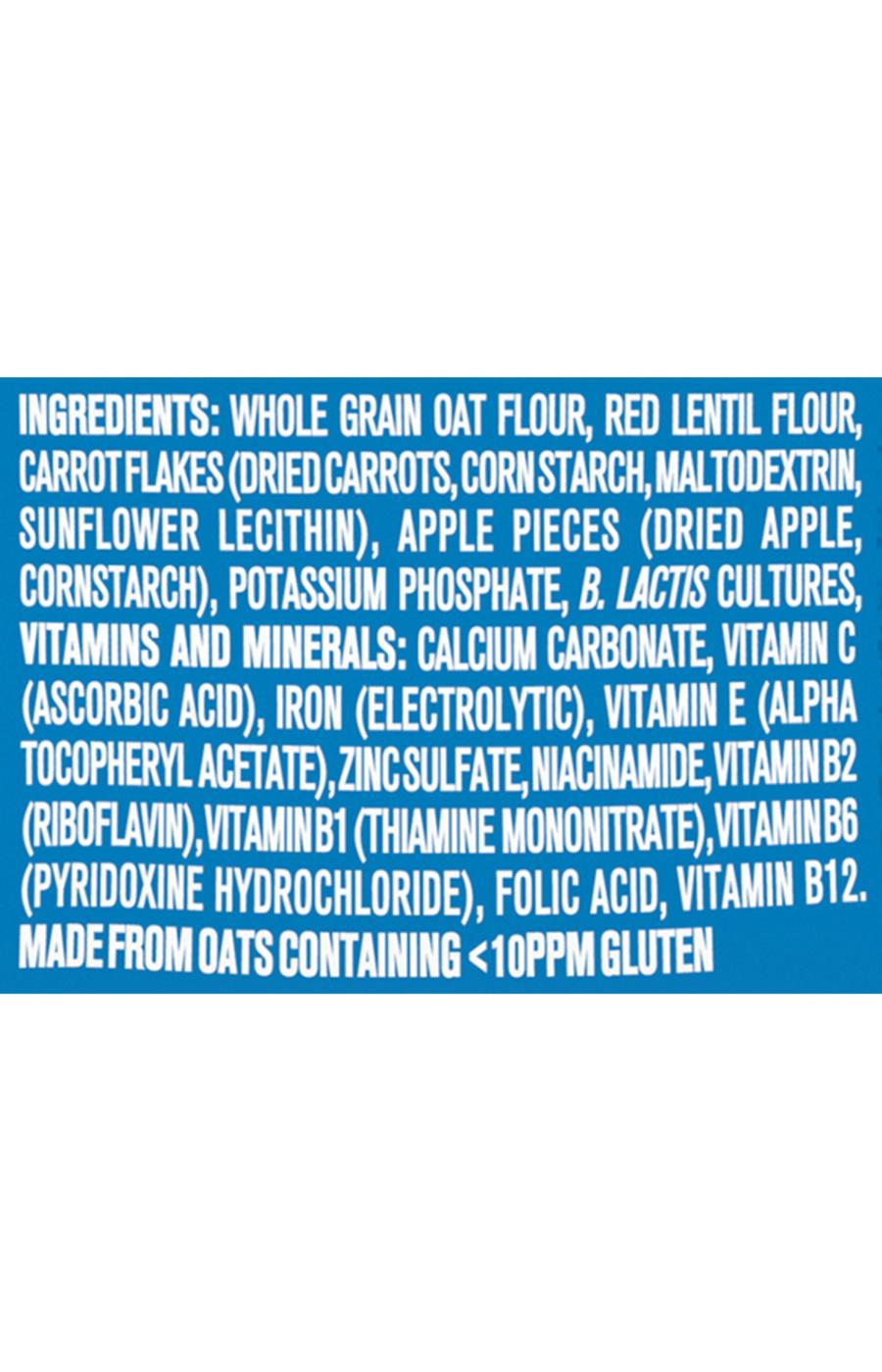 Gerber Cereal for Baby PowerBlend Probiotic Oatmeal Lentil Carrots