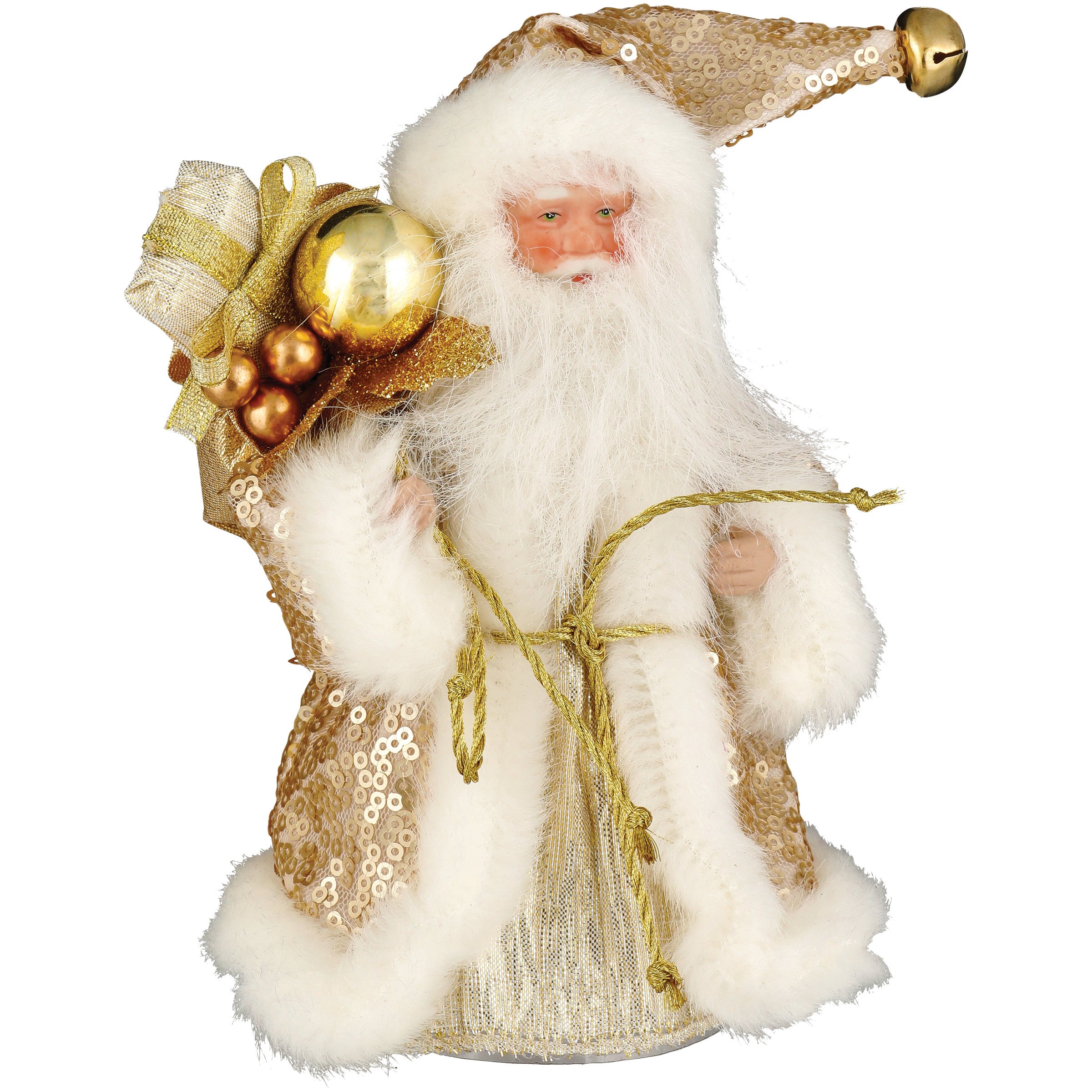 Thirty Fourth & Main Gold Santa Holiday Table Decor - Shop Seasonal ...