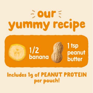 Happy Baby Nutty Blends Stage 2 Organic Bananas With Peanut Butter Baby Food