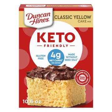 Duncan Hines Keto Friendly Gluten Free Classic Yellow Cake Mix