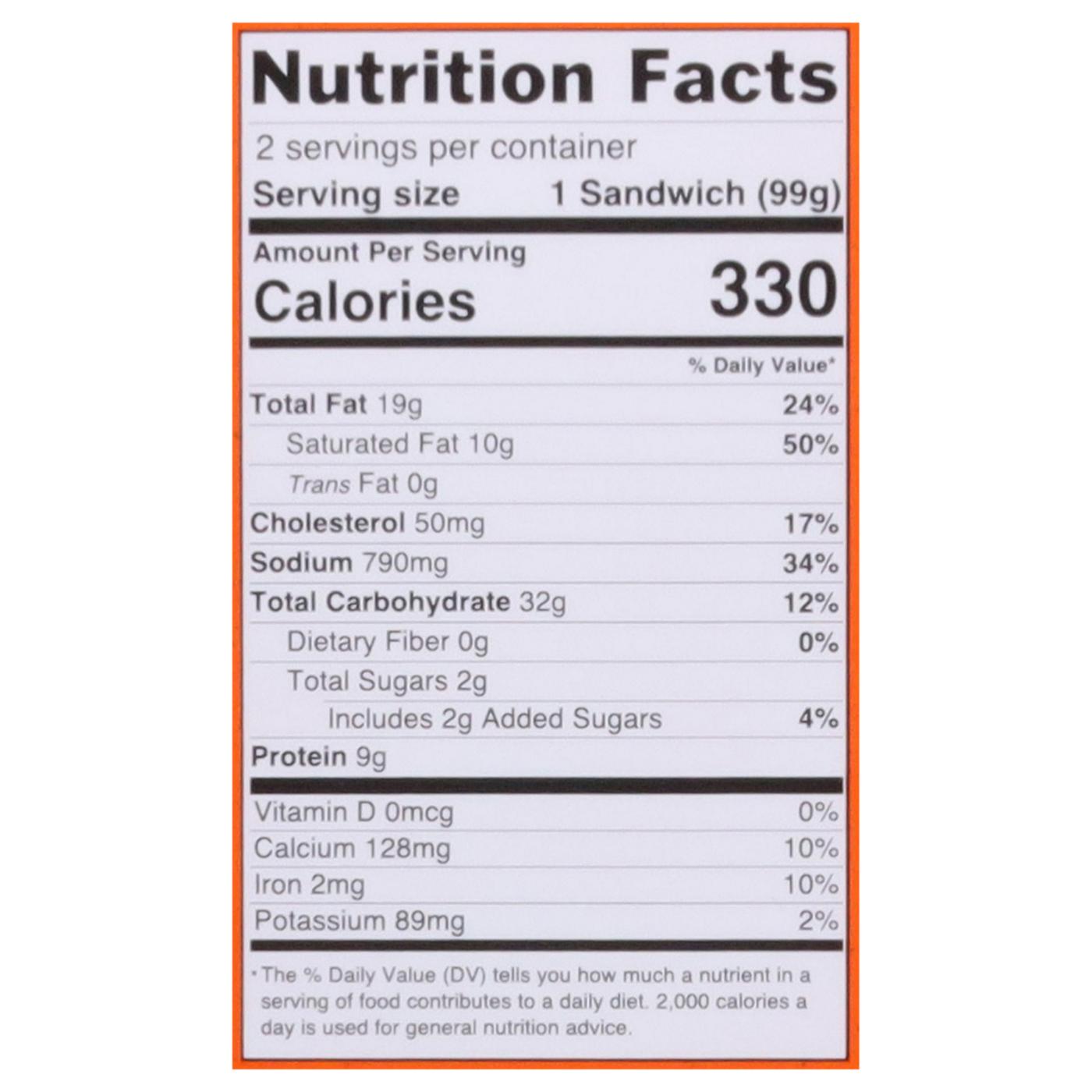 Lily's Toaster Grills Frozen Sandwiches - Grilled Ham & Cheese; image 3 of 3