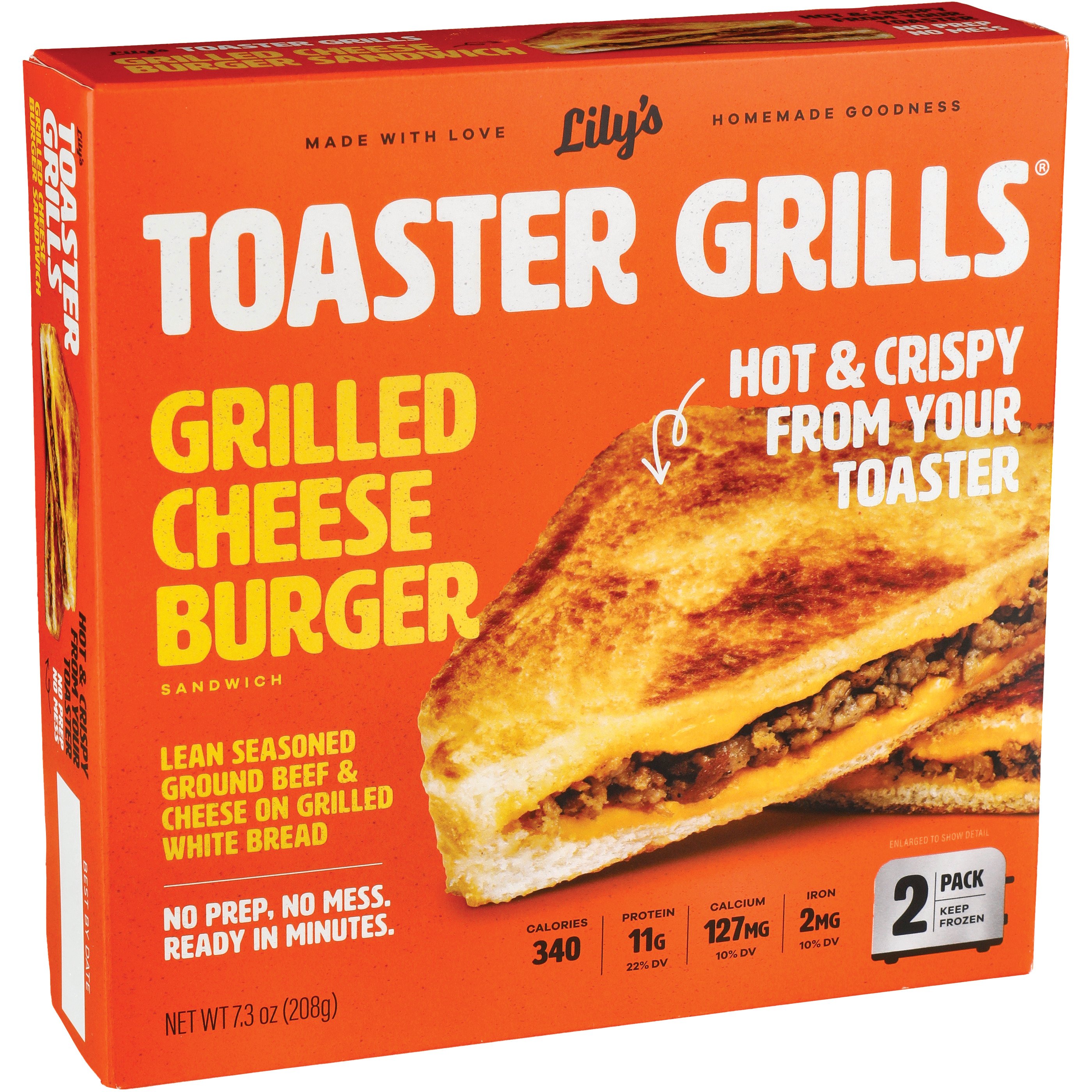 Lily's Toaster Grills Cheeseburger Sandwich