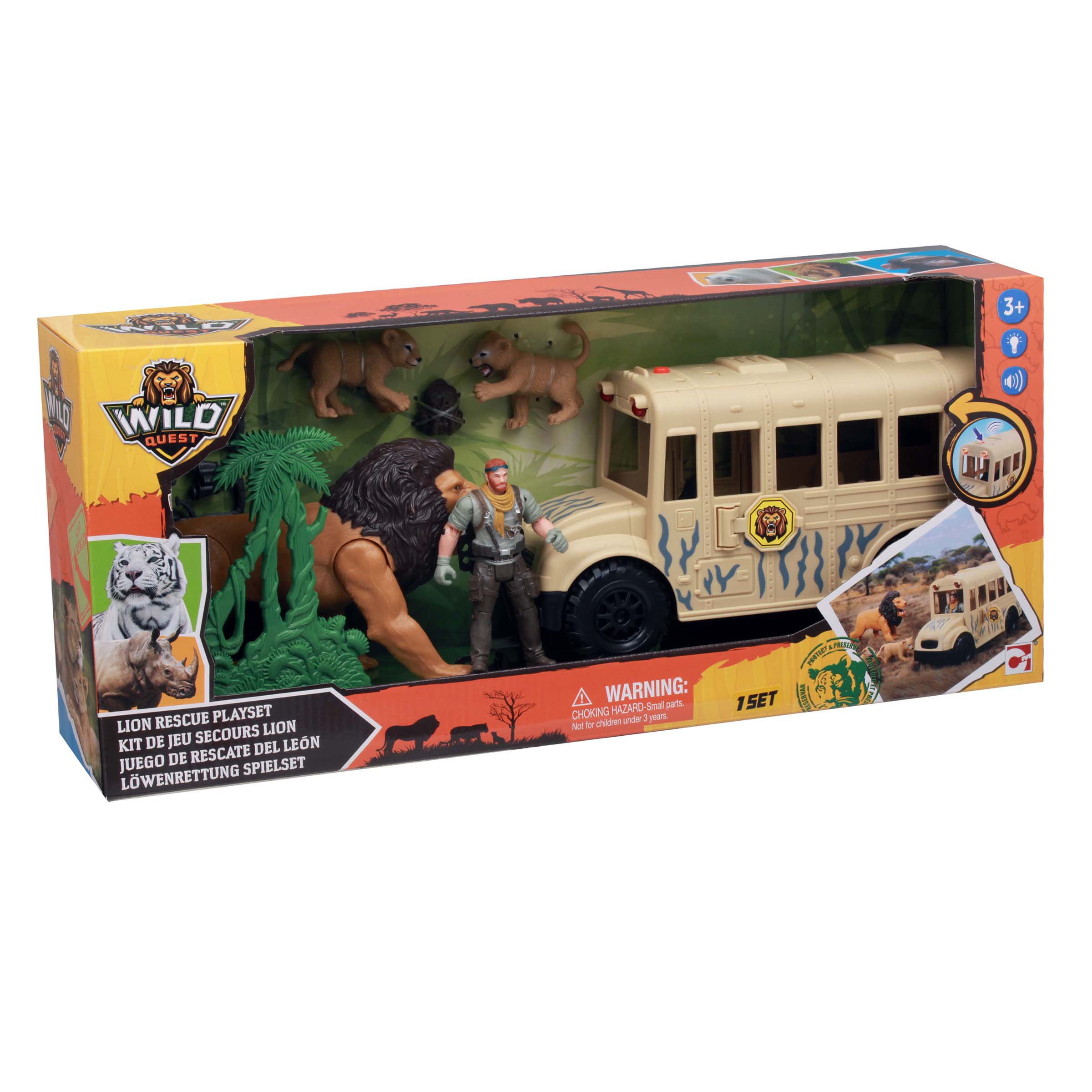 Wild Quest Lion Rescue Playset Shop Playsets at HEB