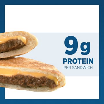 Sandwich Bros. Burger Melts Frozen Pita Sandwiches, 6 ct