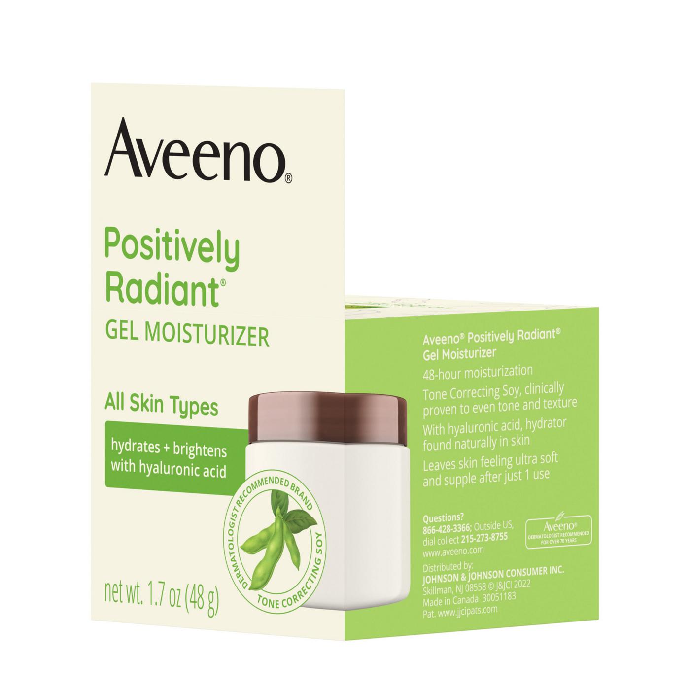 Aveeno Positively Radiant Gel Moisturizer; image 3 of 8