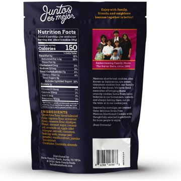 Siete Grain-Free Mexican Shortbread Cookies, 4.5 oz